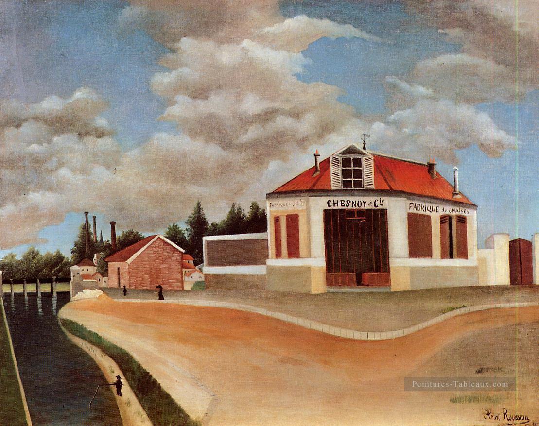 l’usine de chaise à Alfortville 1 Henri Rousseau post impressionnisme Naive primitivisme Peintures à l'huile